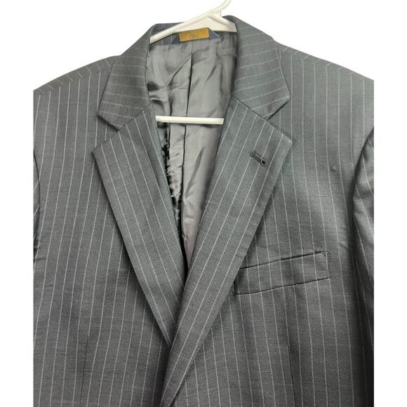 Brooks Brothers 346 Men's Blazer 41R Wool Gray Striped Madison Fit - Picture 2 of 14